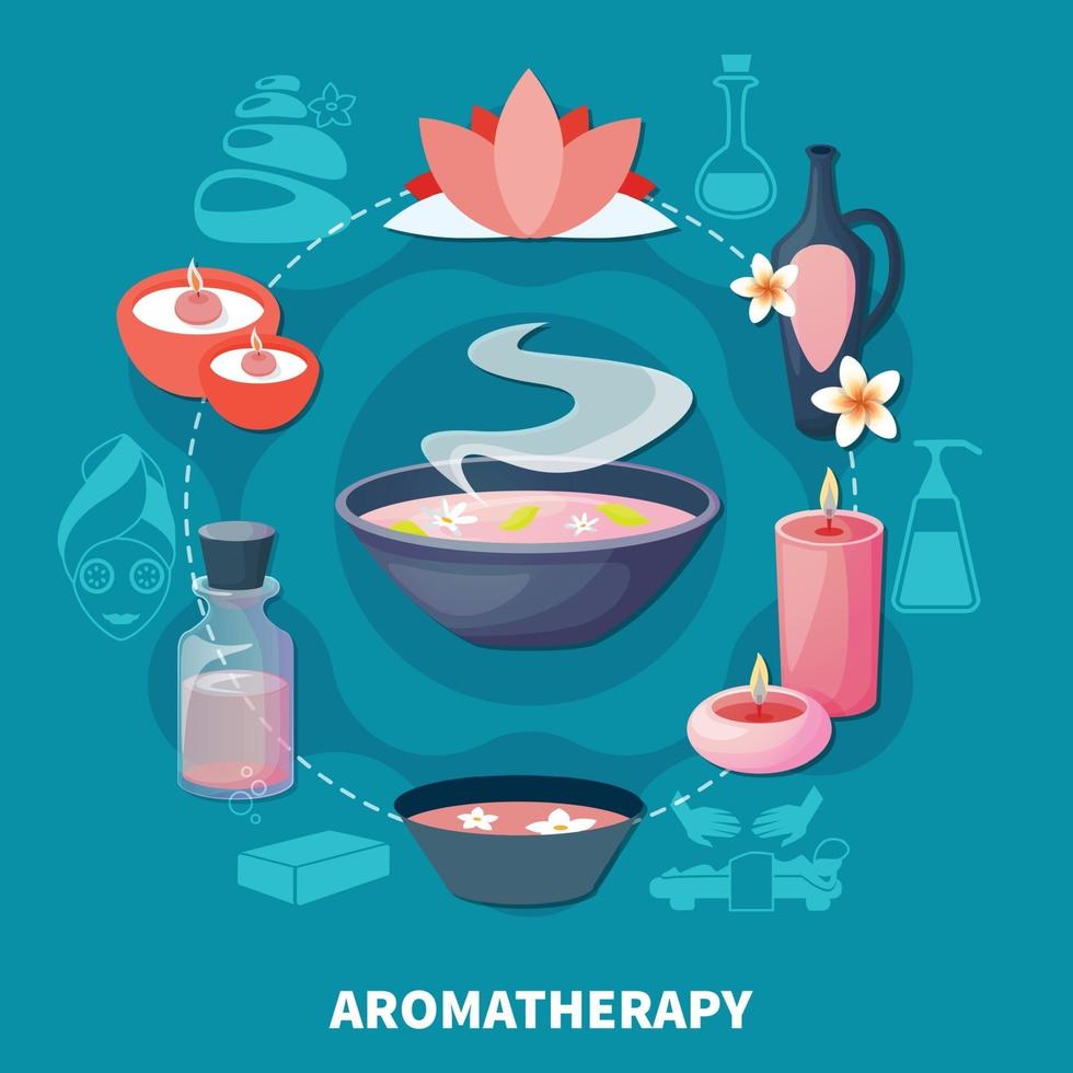 SPA flat illustration vector