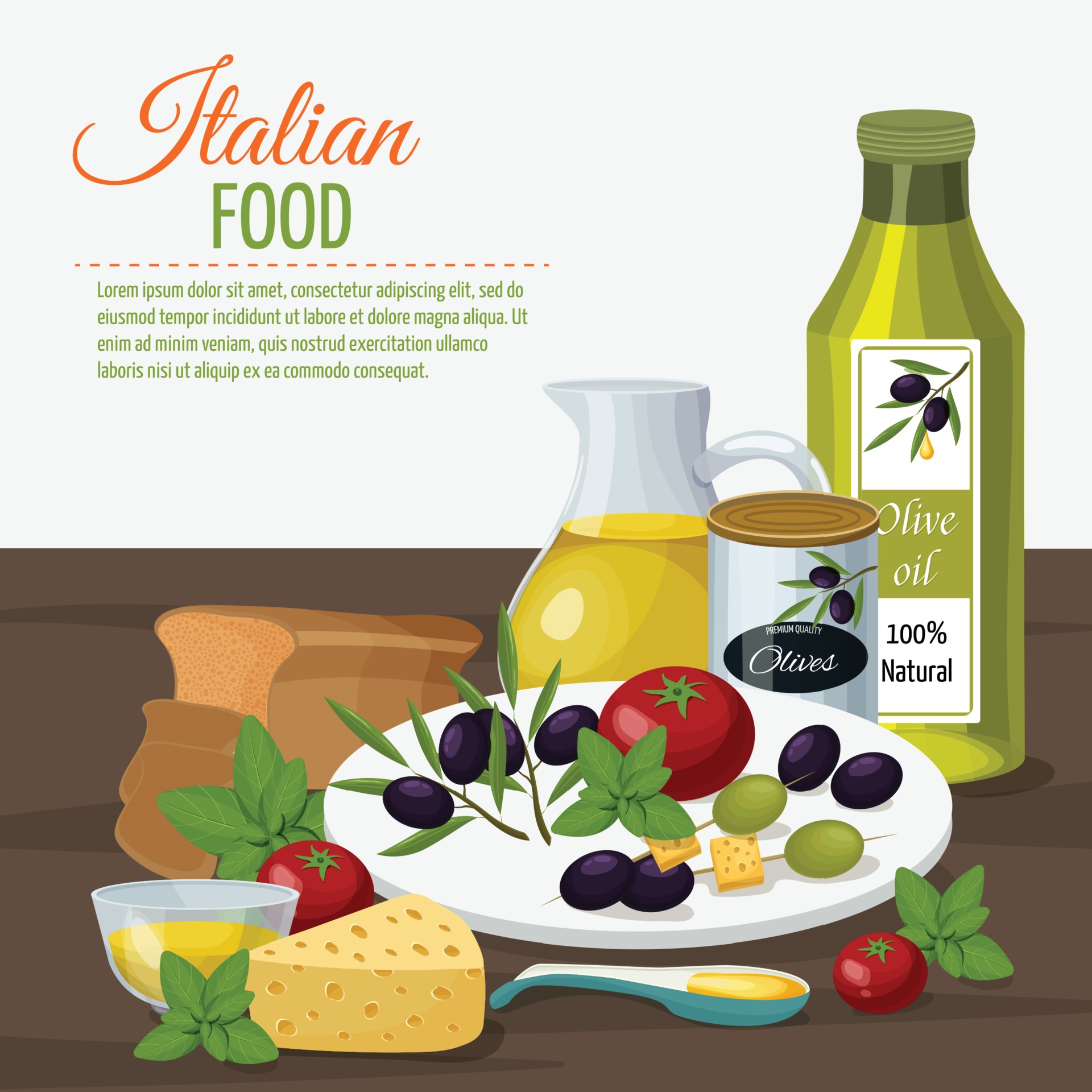 Olive cartoon background 1992355 Vector Art at Vecteezy