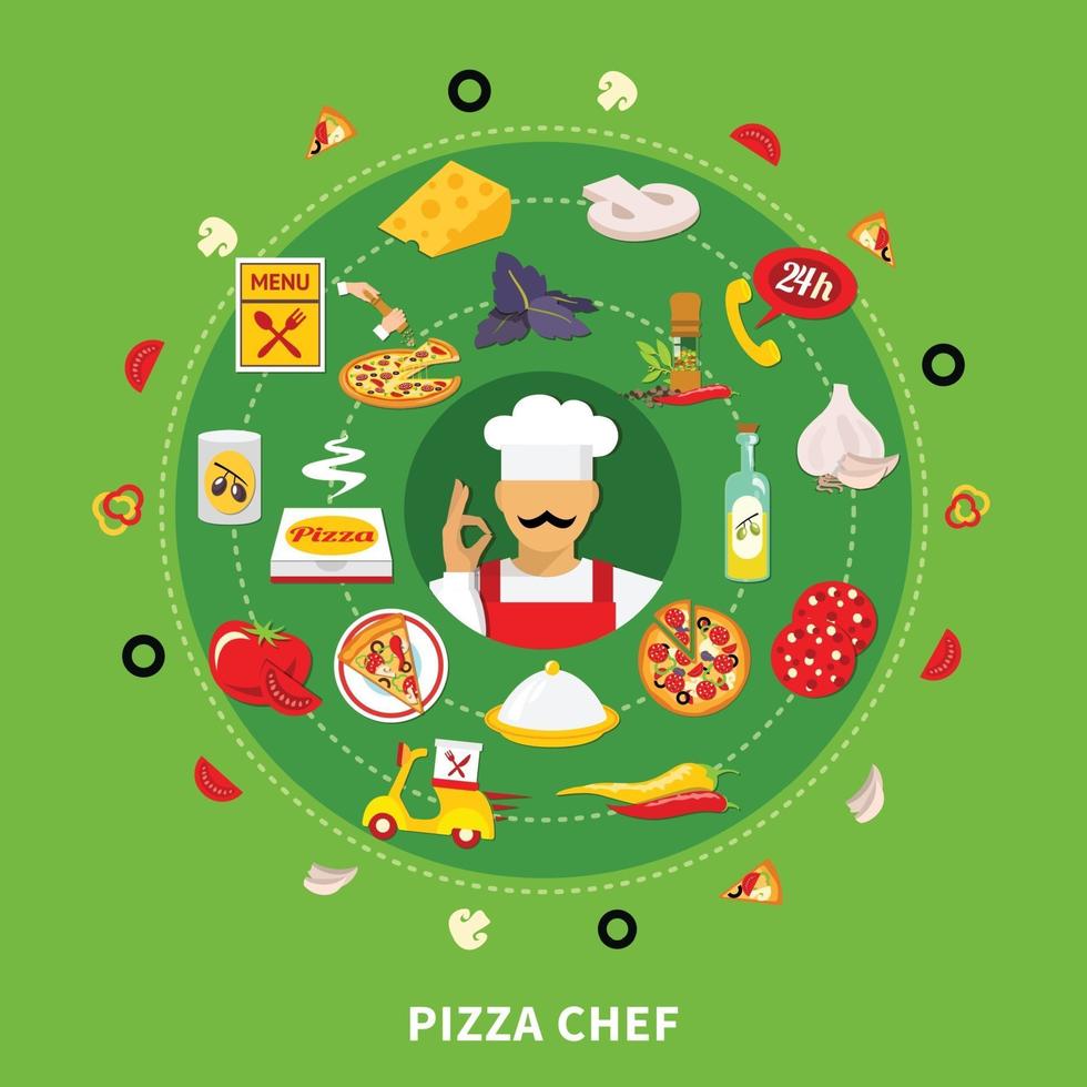 Pizza vector illustration