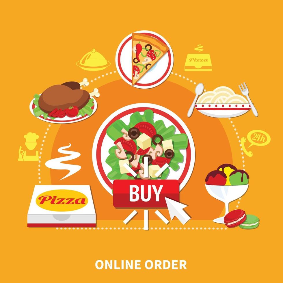 Pizza vector illustration