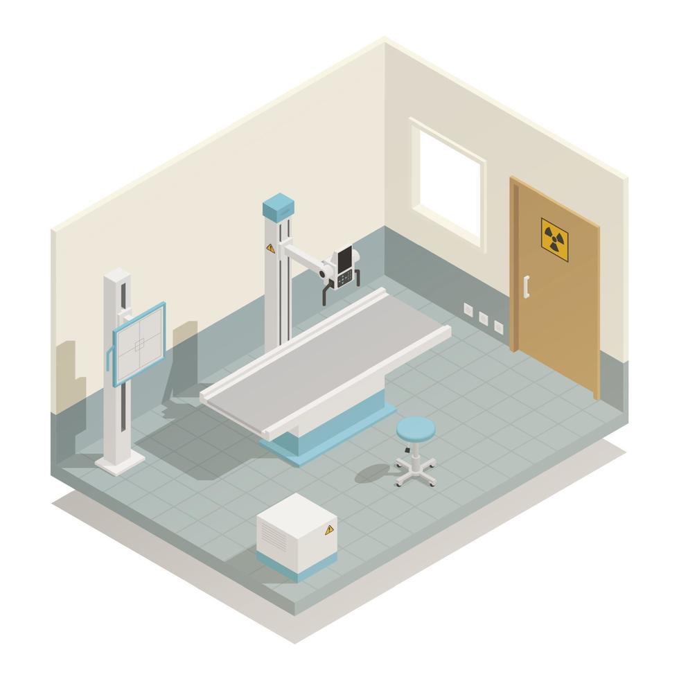 medical equipment isometric composition vector