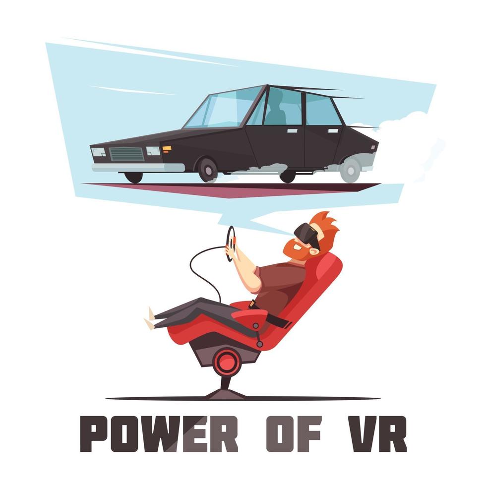 ilustración de realidad virtual vector