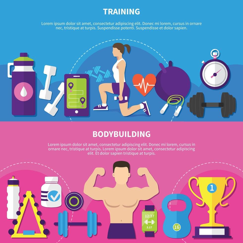 ilustración vectorial de fitness vector