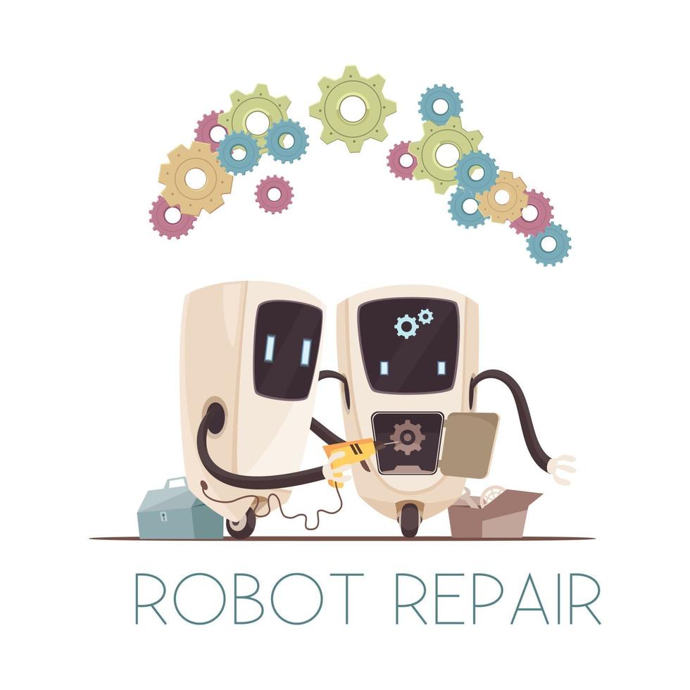 robots vector illustration