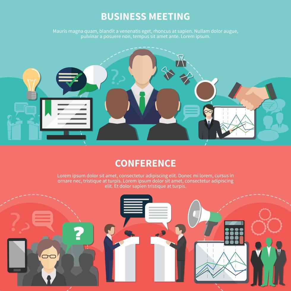 Business meeting vector illustration