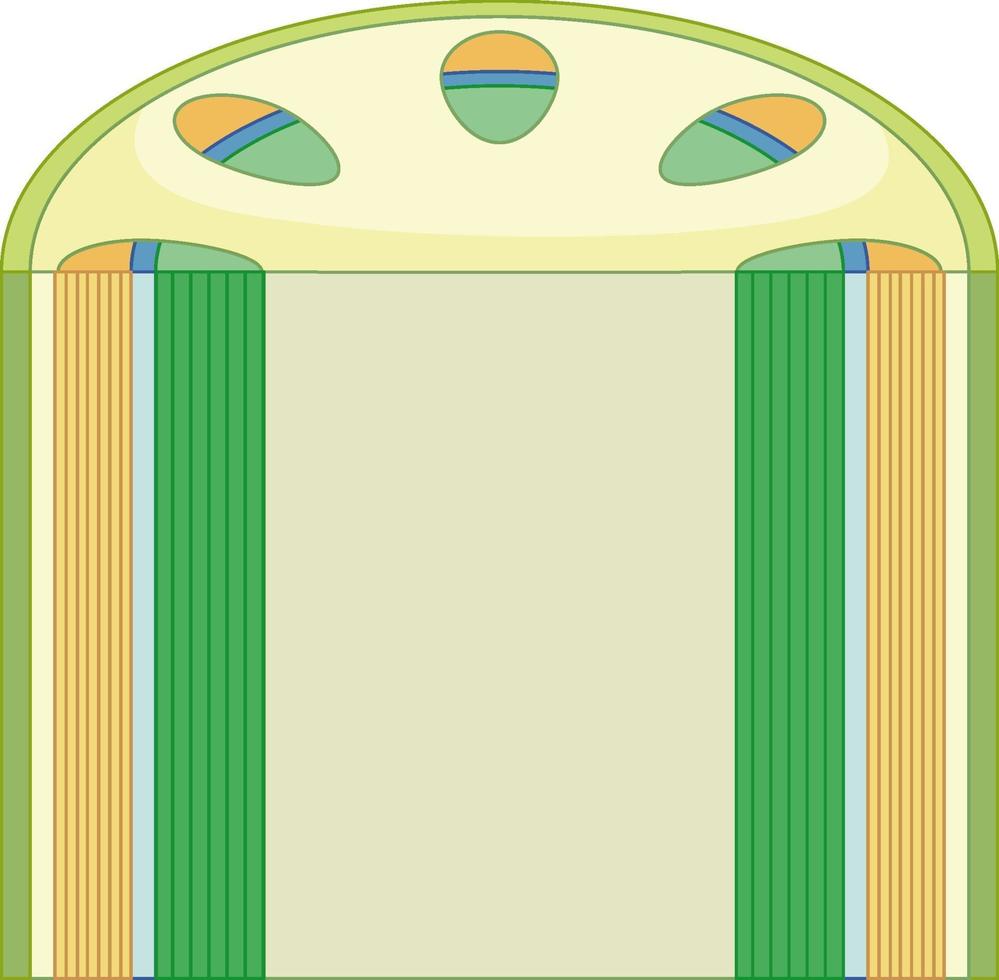 elementos del sistema de tejido vascular en plantas vector