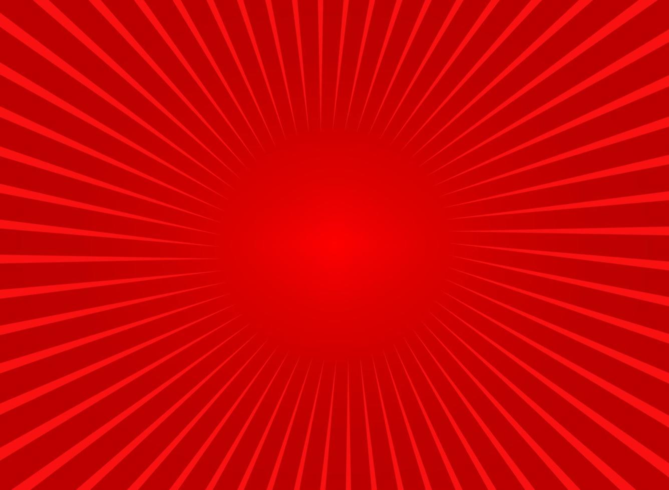 Fondo de rayos de sol rojo abstracto vector