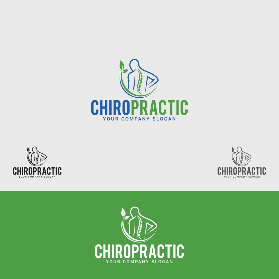 CHIROPRACTIC LOGO DESIGN TEMPLATE vector