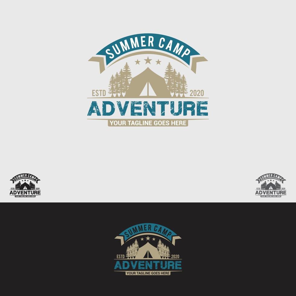 ADVENTURE CLUB LOGO DESIGN TEMPLATE vector