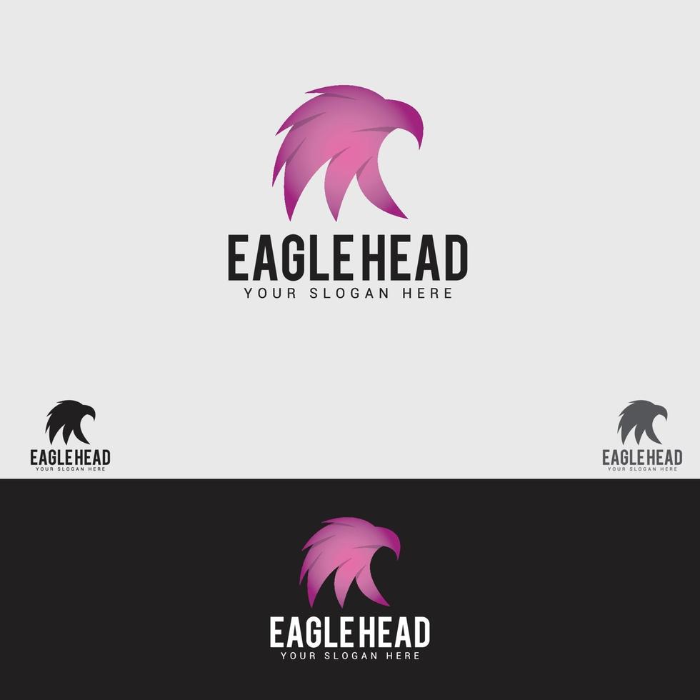 plantilla de diseño de logotipo de cabeza de águila vector