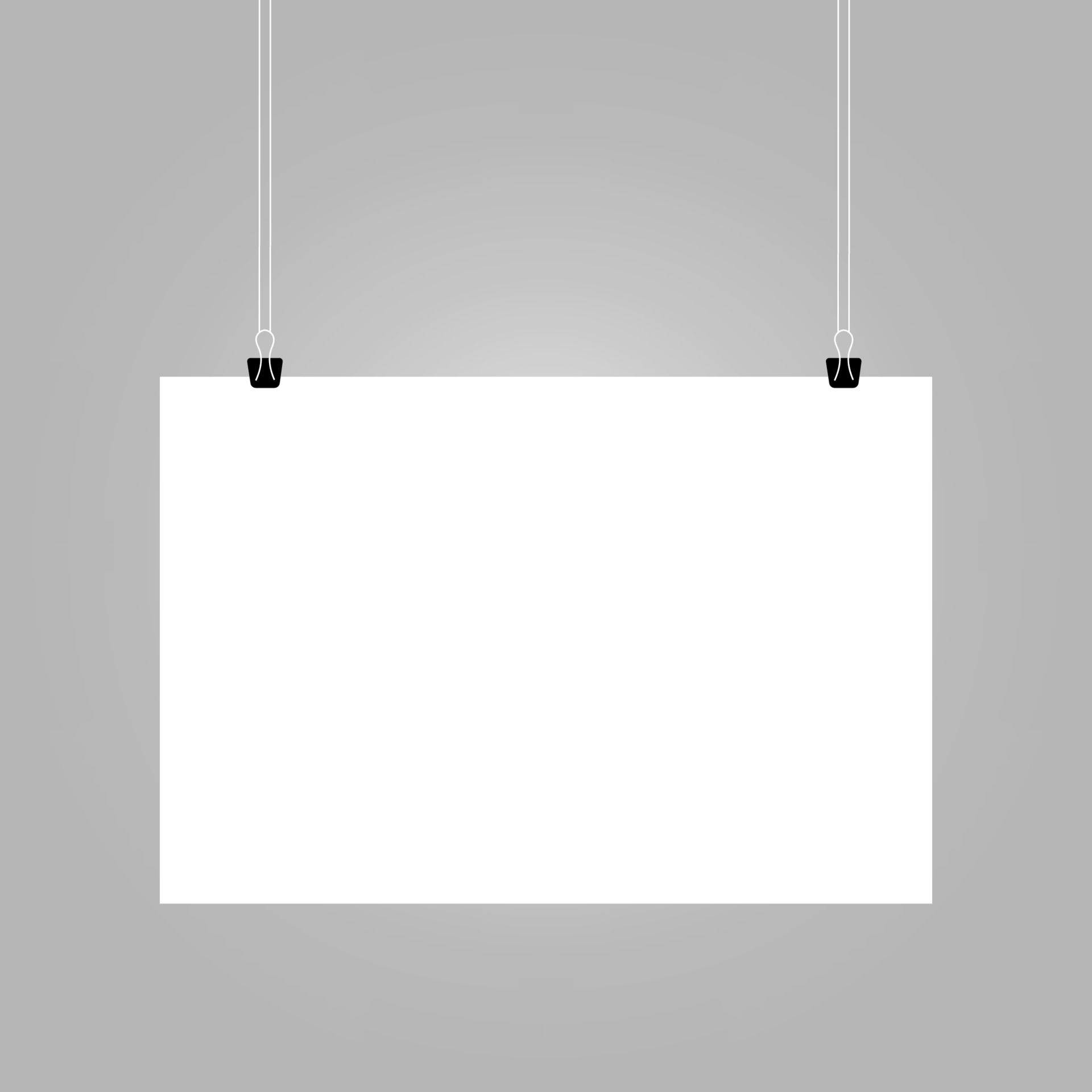 Horizontal Hanging Paper Mockup 1993241 Vector Art at Vecteezy
