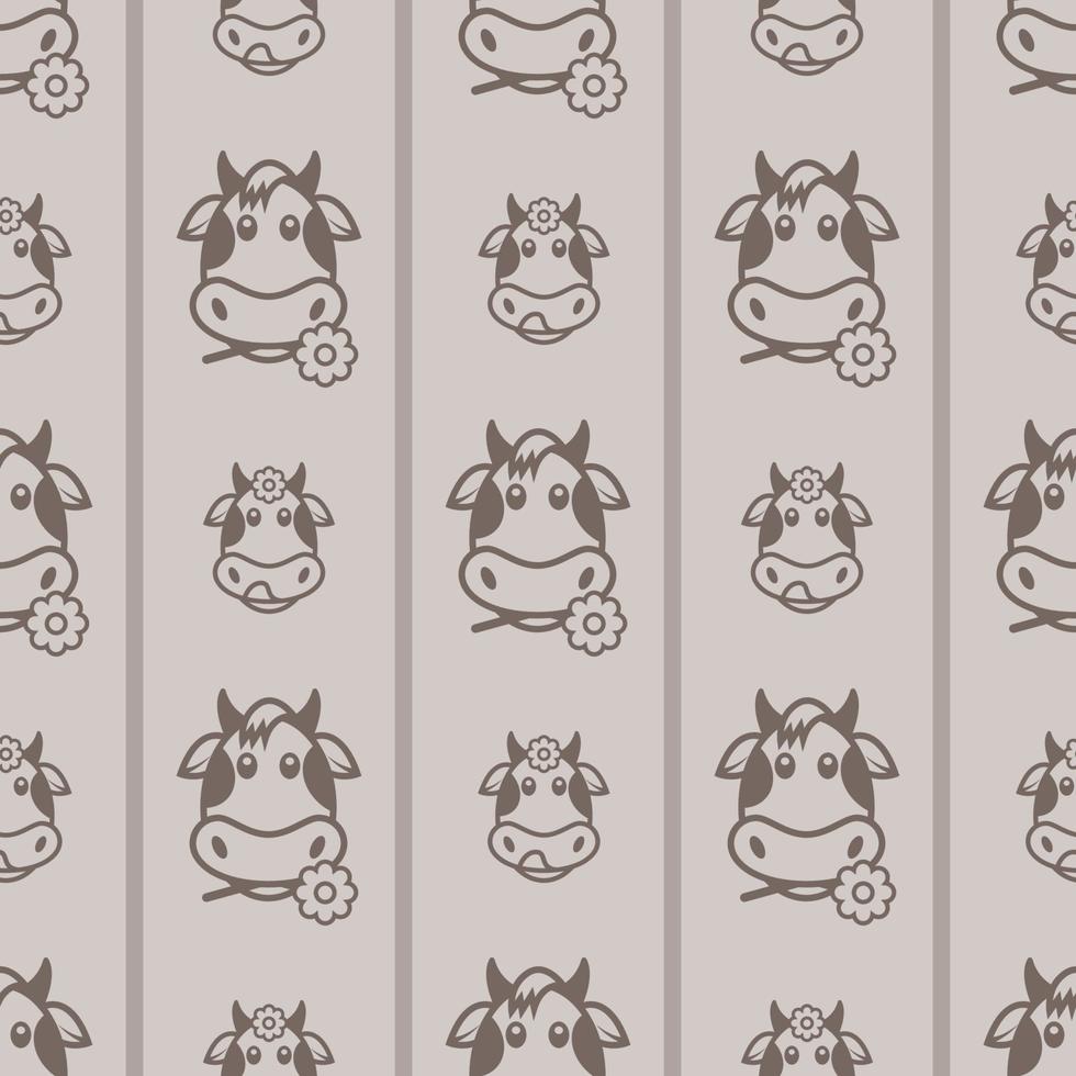 COW DIGITAL PAPER PATTERN DESIGN vector