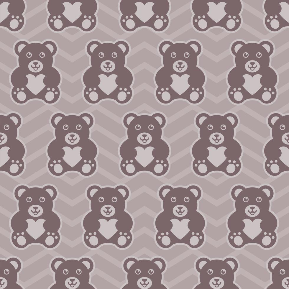 BEAR DIGITAL PAPER PATTERN DESIGN vector