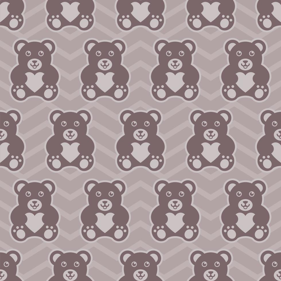 BEAR DIGITAL PAPER PATTERN DESIGN vector