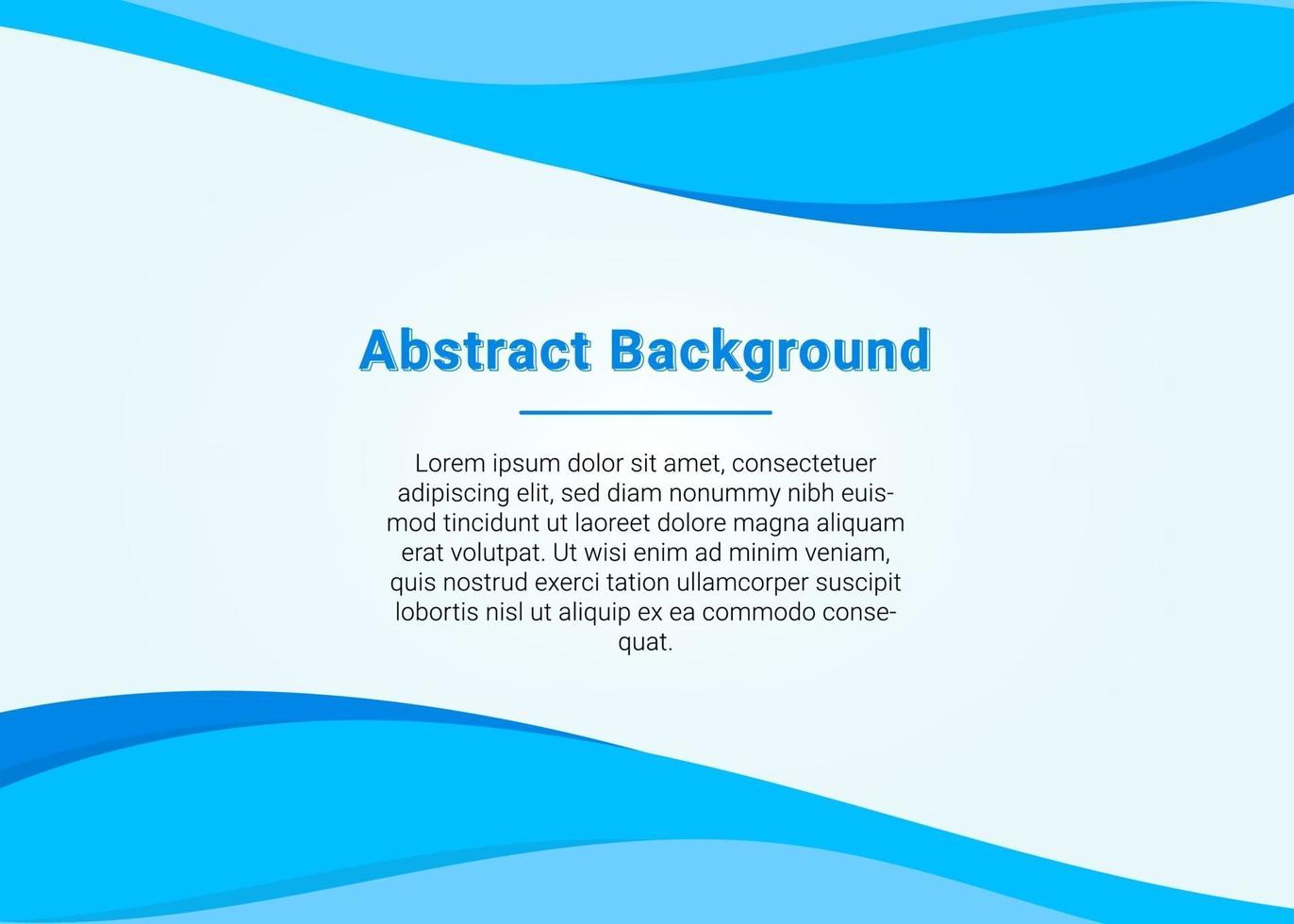 Stylish Business Blue Wave Presentation Background vector