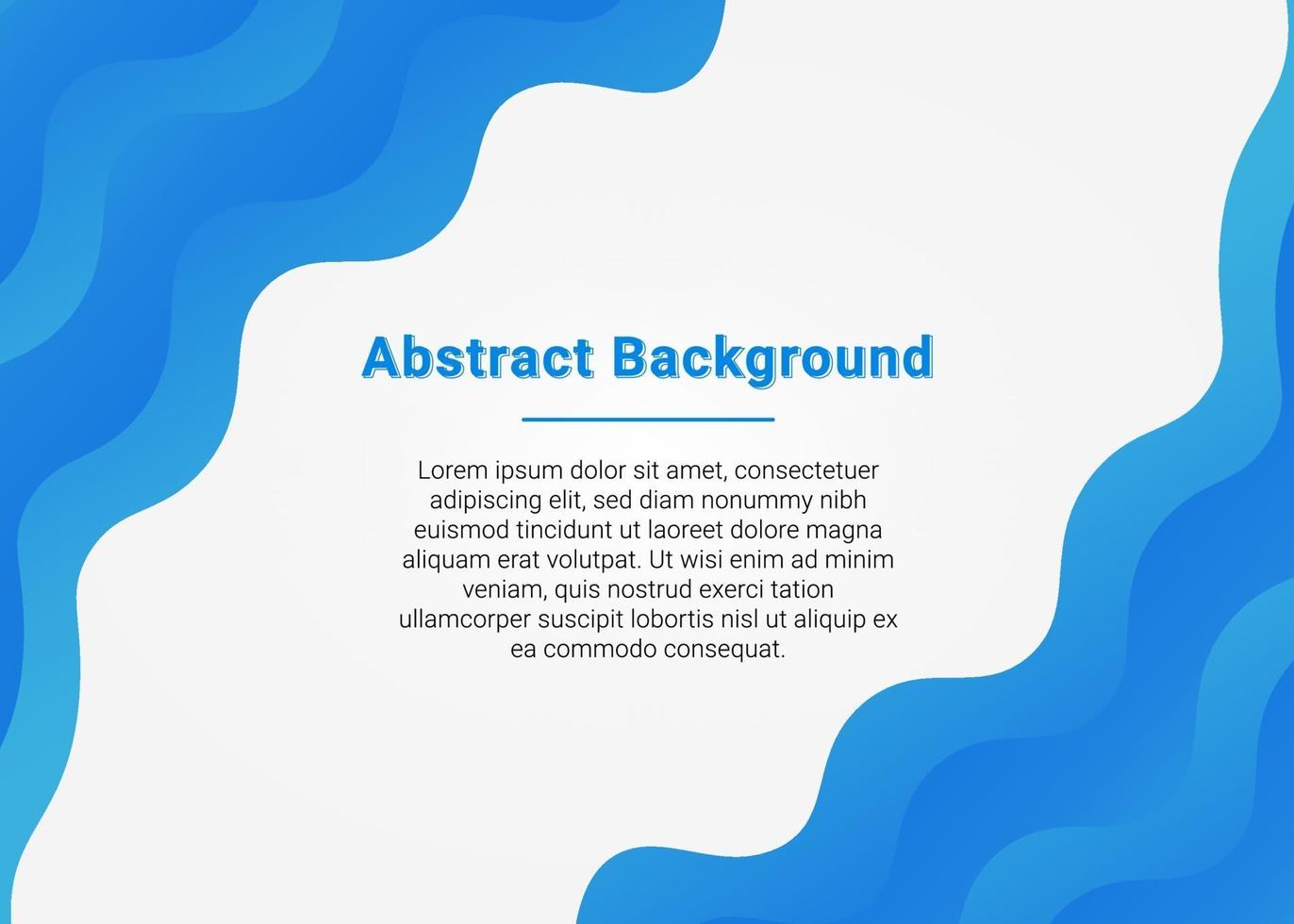 Blue Wave Presentation Background vector