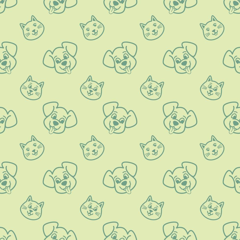 DOG AND CAT DIGITAL PAPER PATTERN DESIGN vector