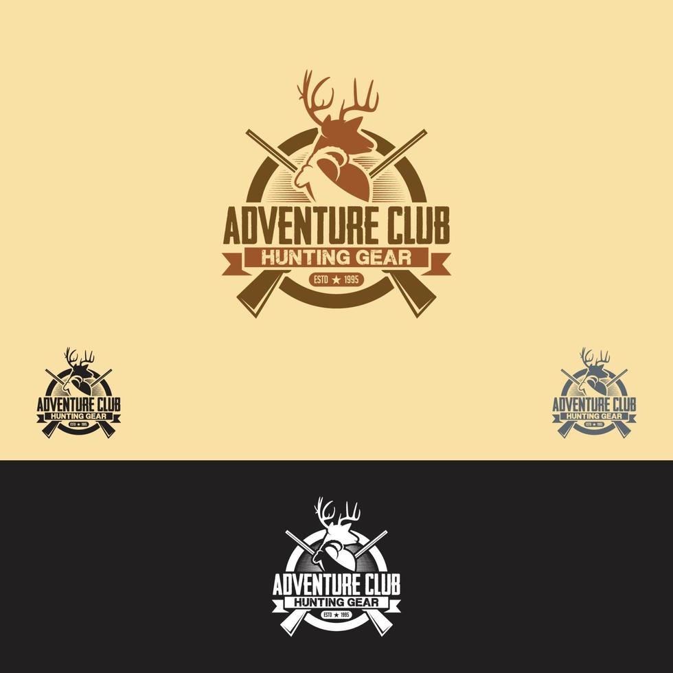 ADVENTURE CLUB LOGO DESIGN TEMPLATE vector