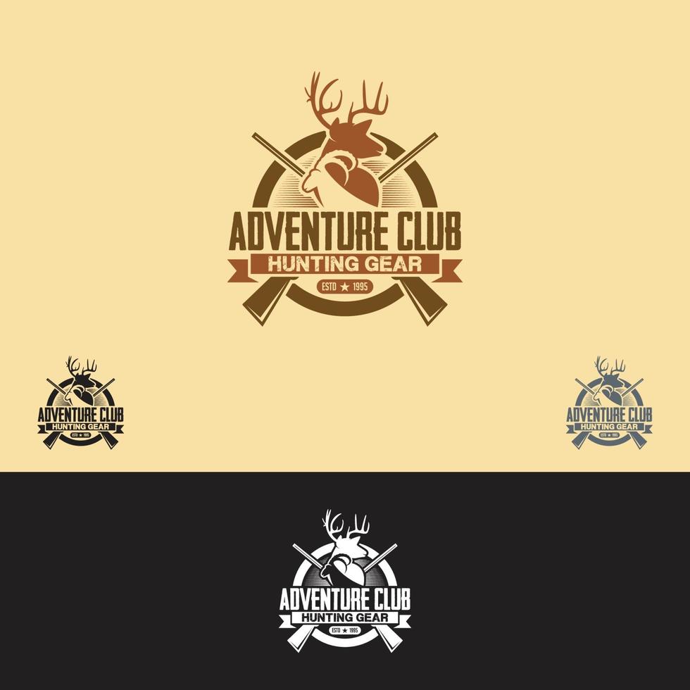 plantilla de diseño de logotipo de club de aventuras vector