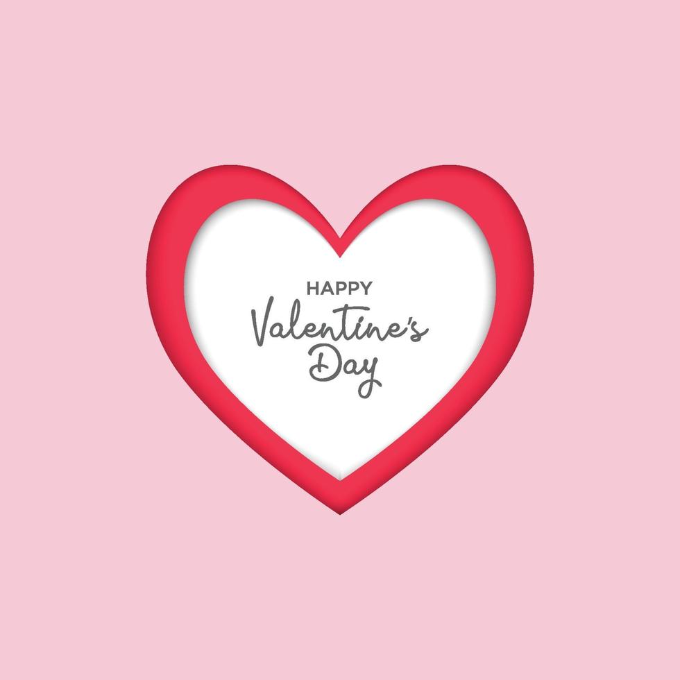 Valentine day celebration template illustration vector