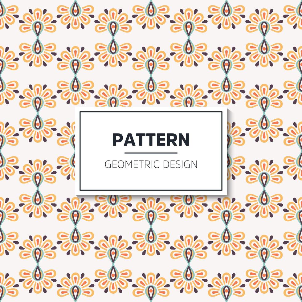 Seamless pattern with vintage decorative elements vector