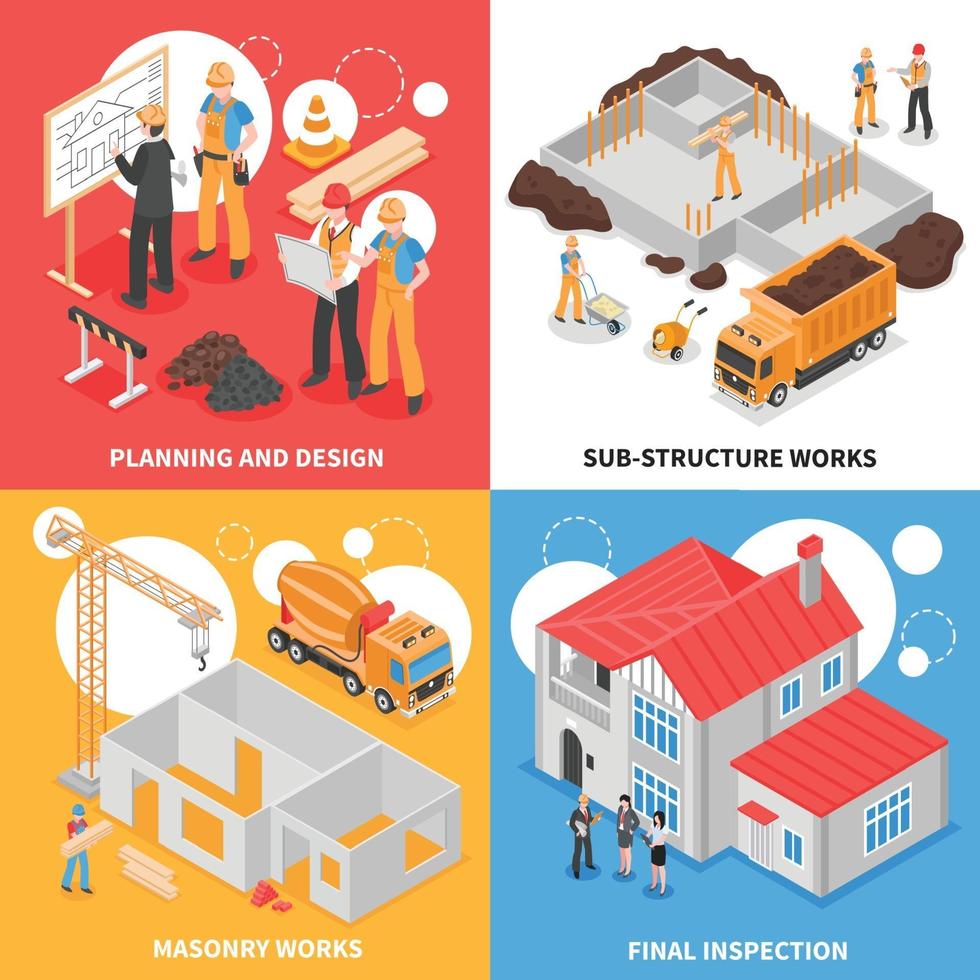 builders design concept vector