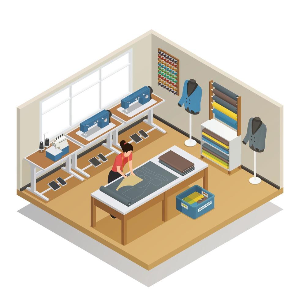 craftsman artisan people isometric composition vector