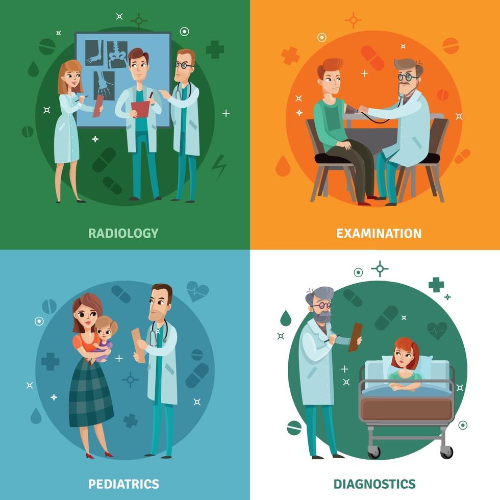 doctors patient design concept vector