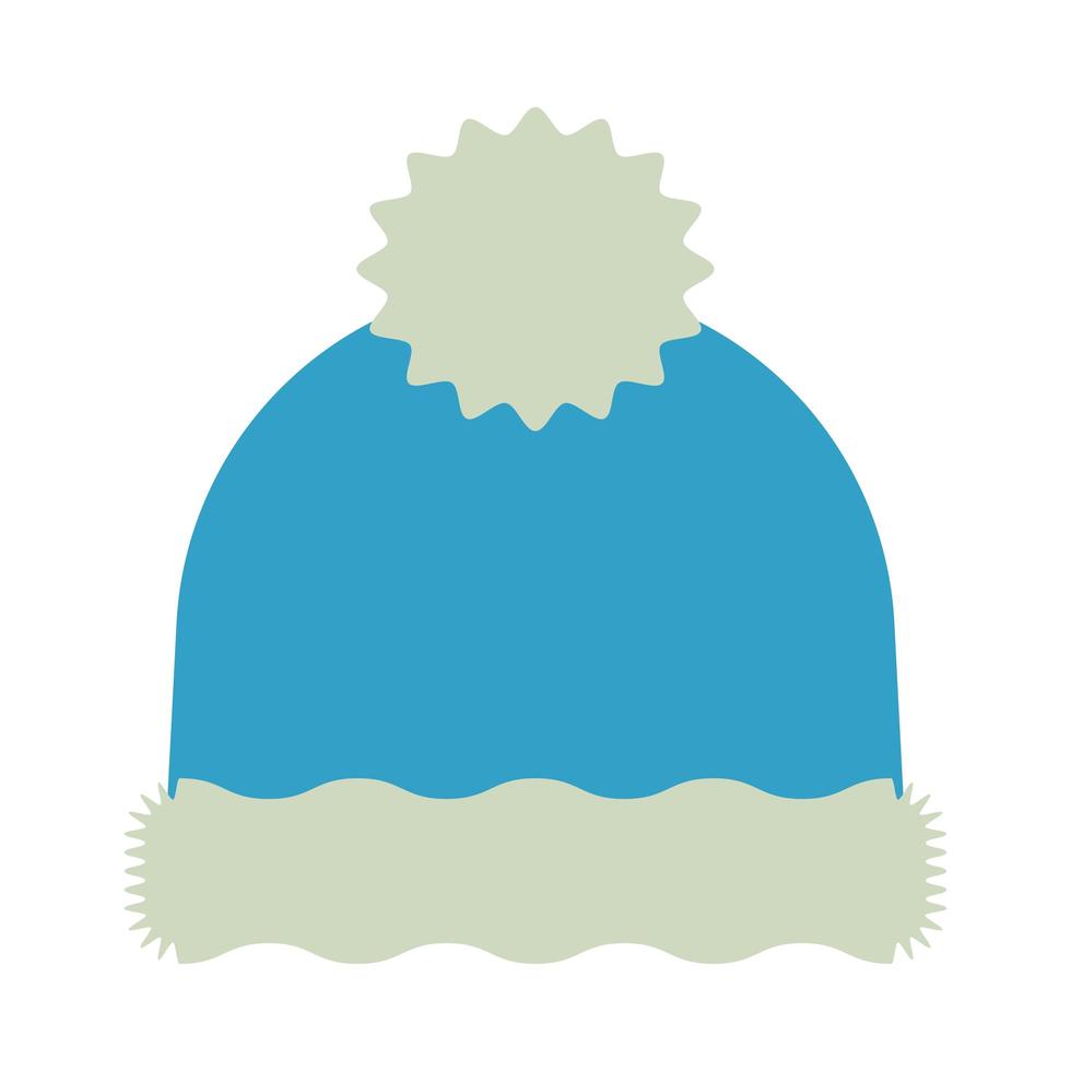 merry christmas hat flat style icon vector