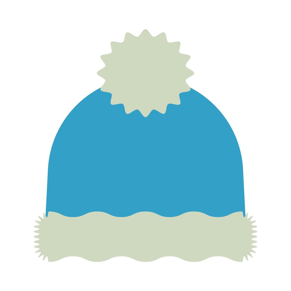 merry christmas hat flat style icon vector