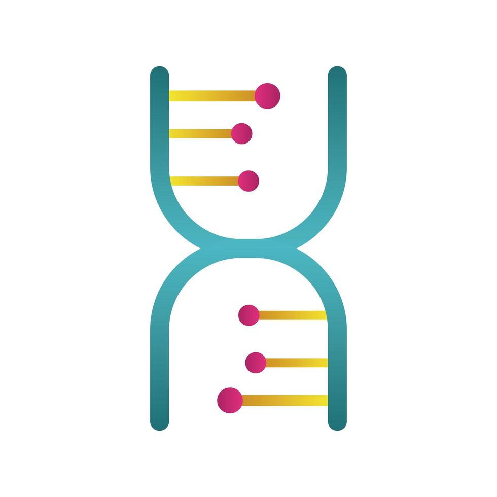 dna molecule structure isolated icon vector