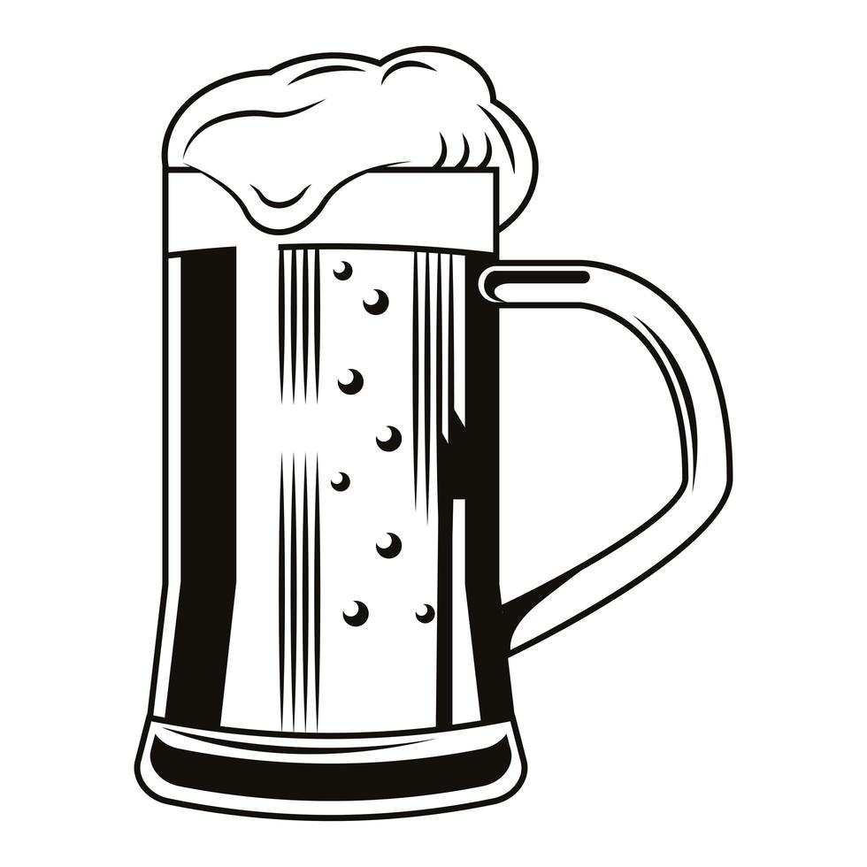 beer mug isolated icon vector