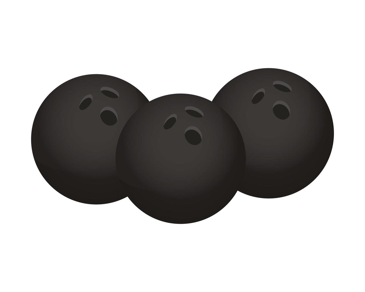 bowling balls icons vector