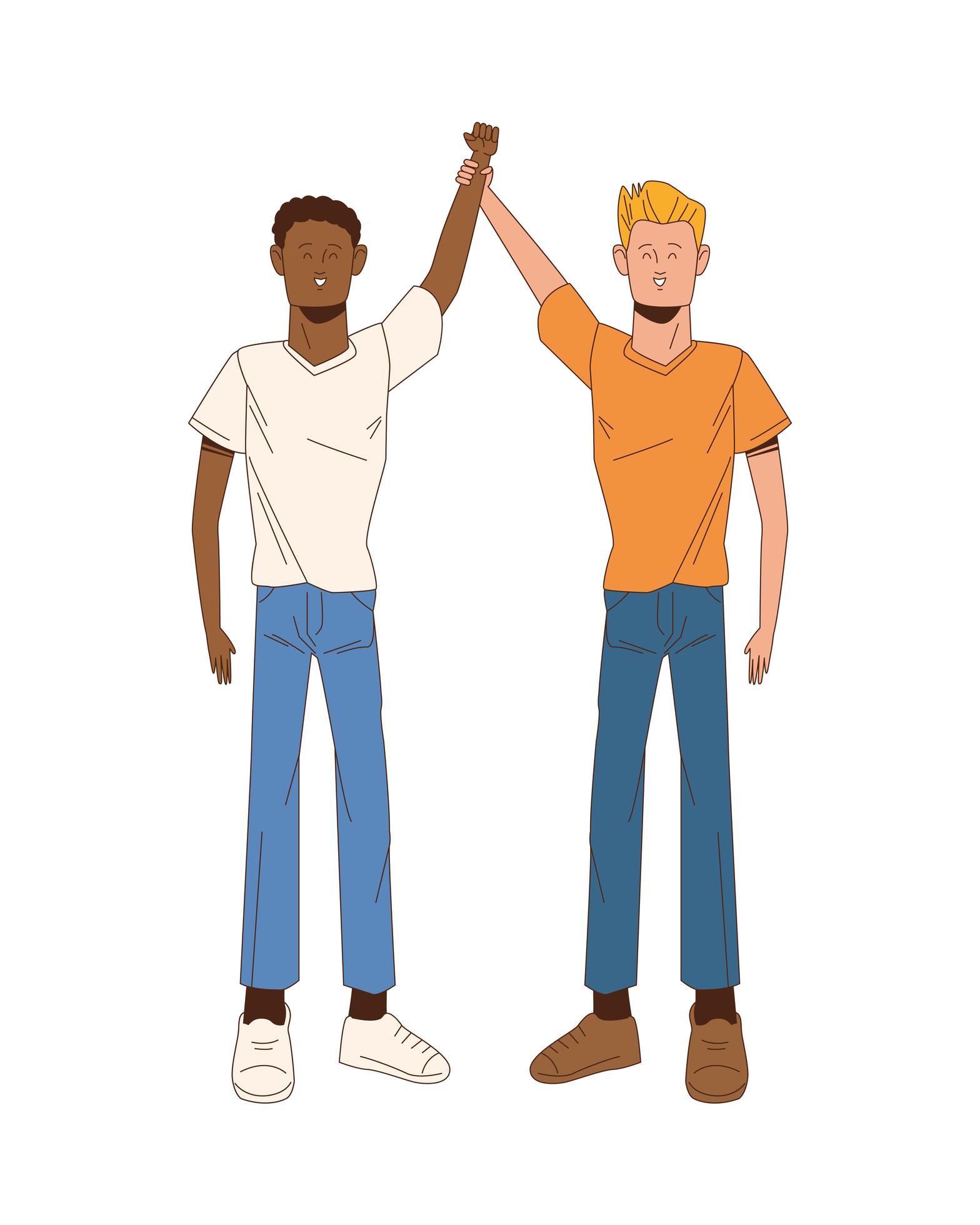 interracial men avatars characters icons 1993962 Vector Art at Vecteezy