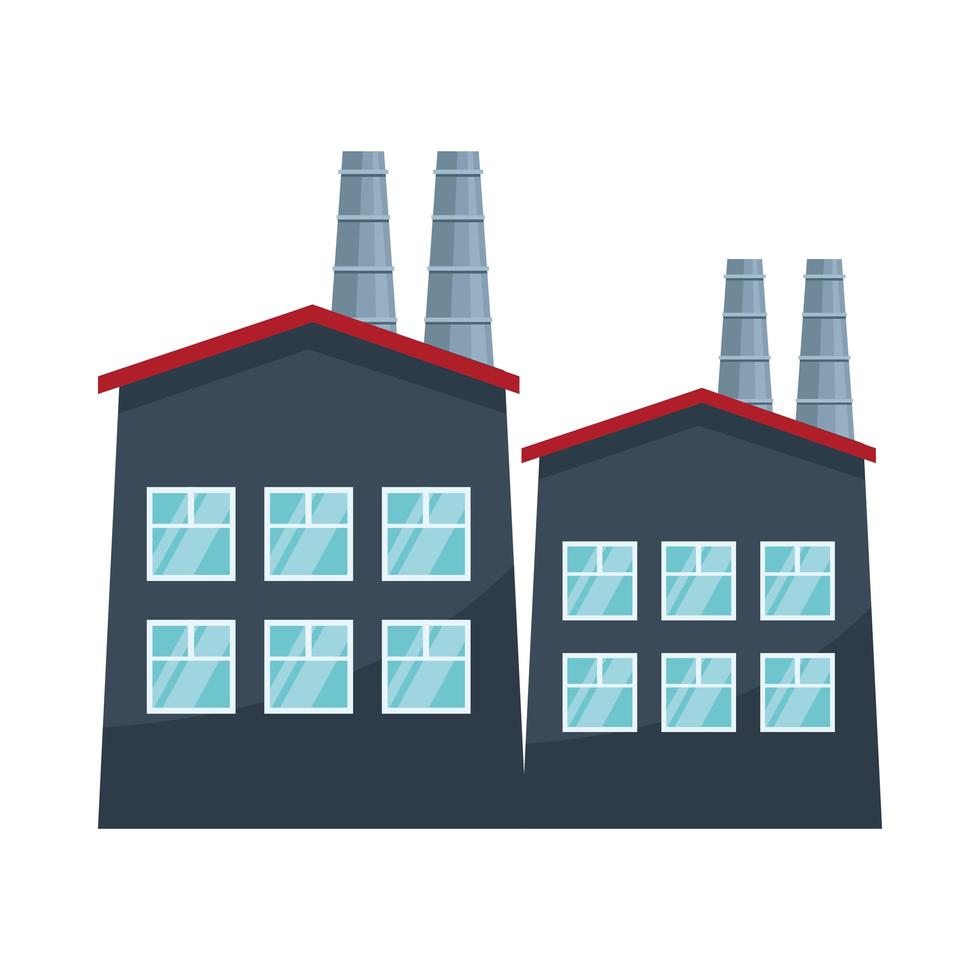 Icono de la industria de energía de la planta nuclear, gráfico vectorial vector