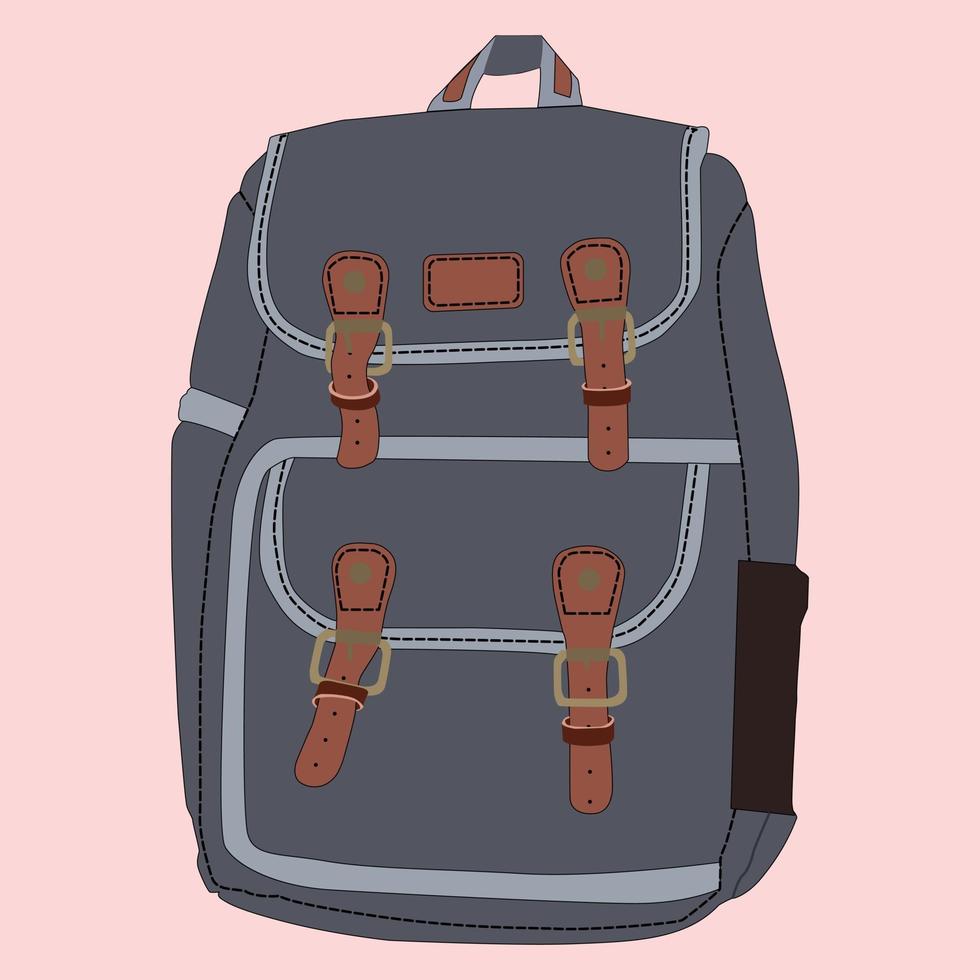 a flat vector backpack perfect for design project