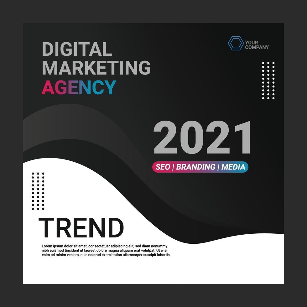 Digital Marketing Template vector