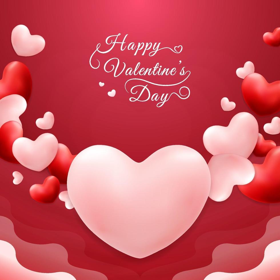 Lovely Happy Valentine's Day Background vector