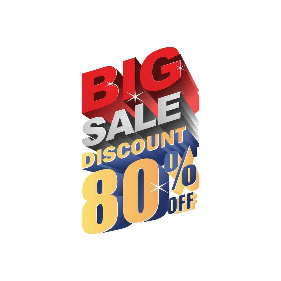 Big sale discount 80 off 3d design vector