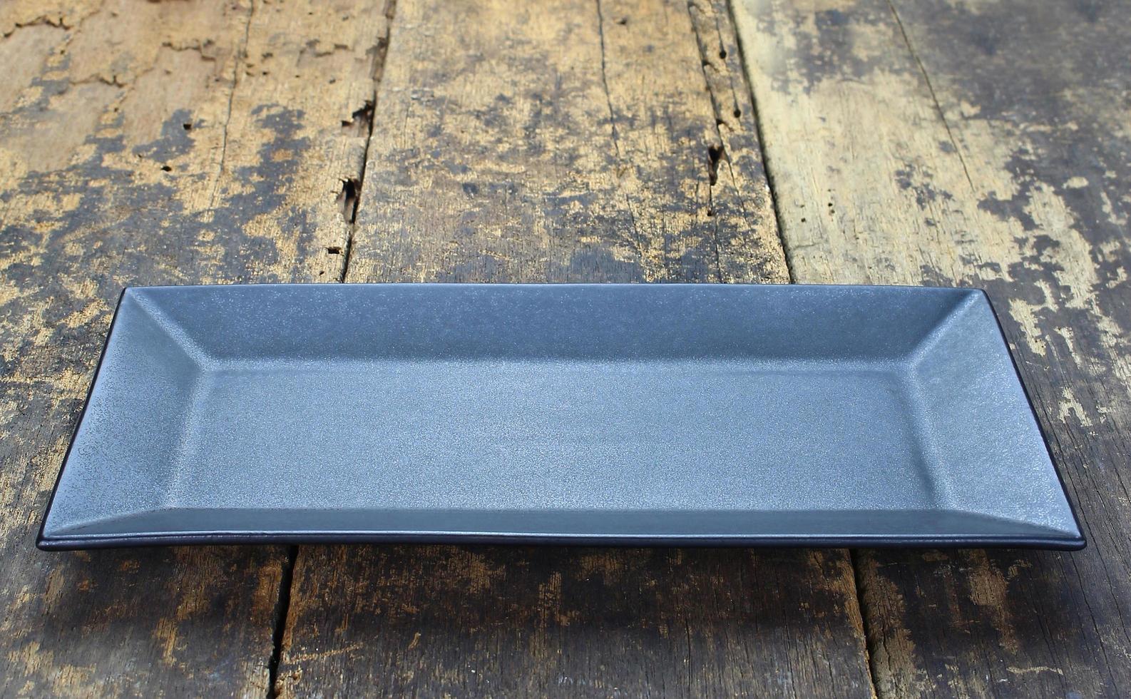 Empty rectangular plate photo