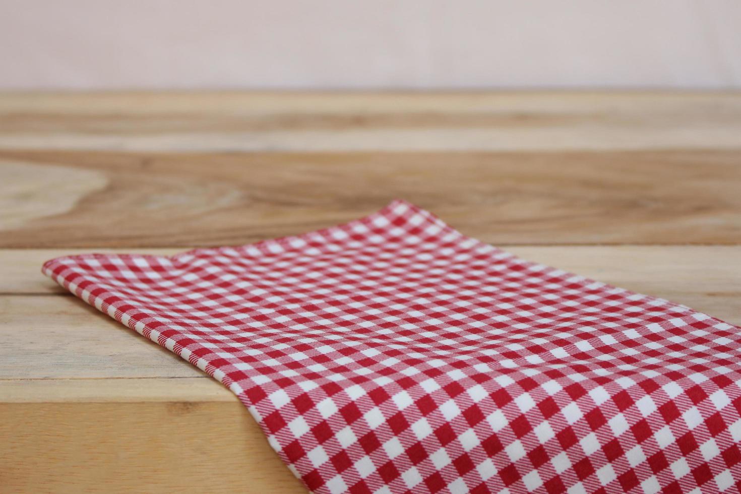 Tablecloth on table photo