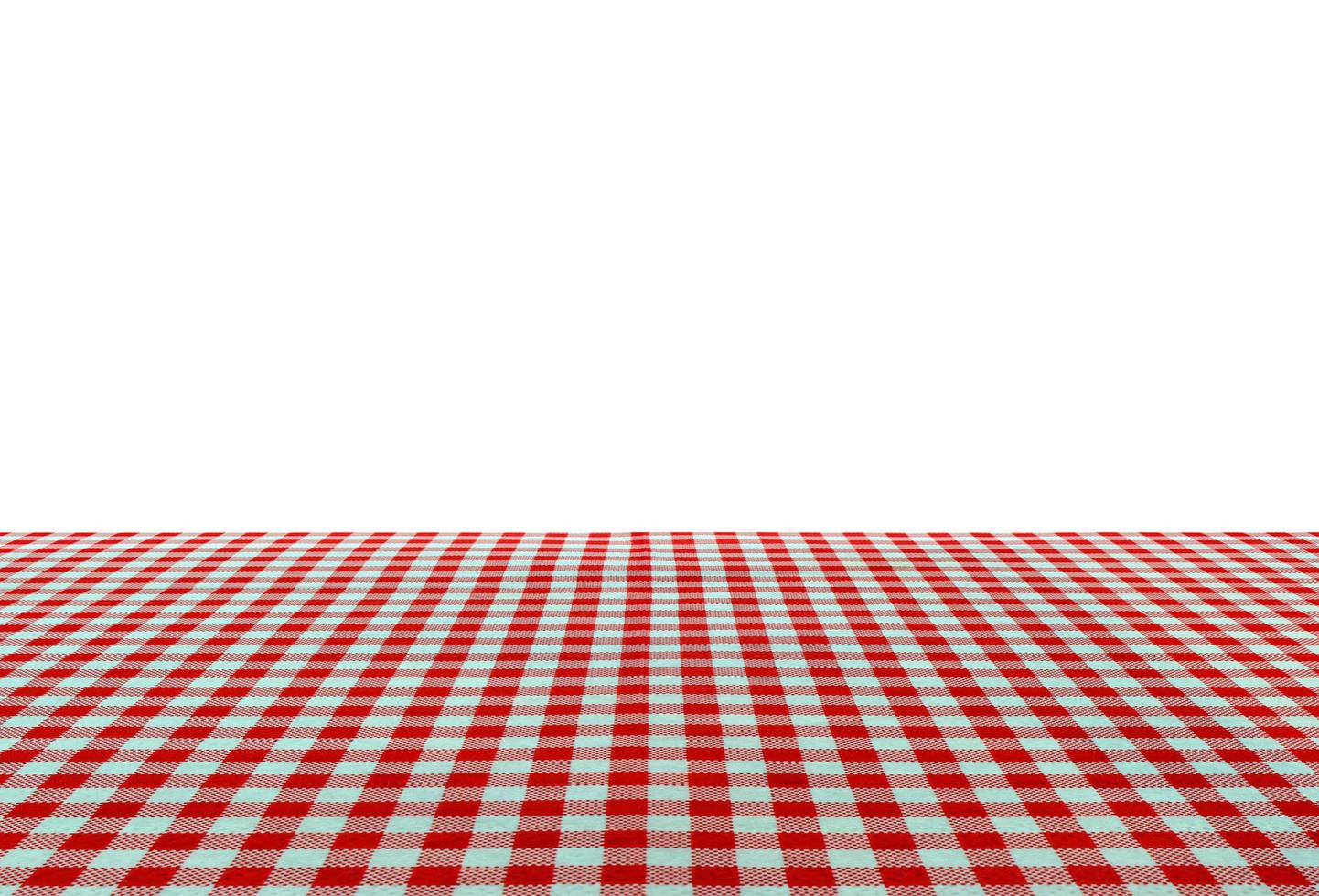 Tablecloth on white photo