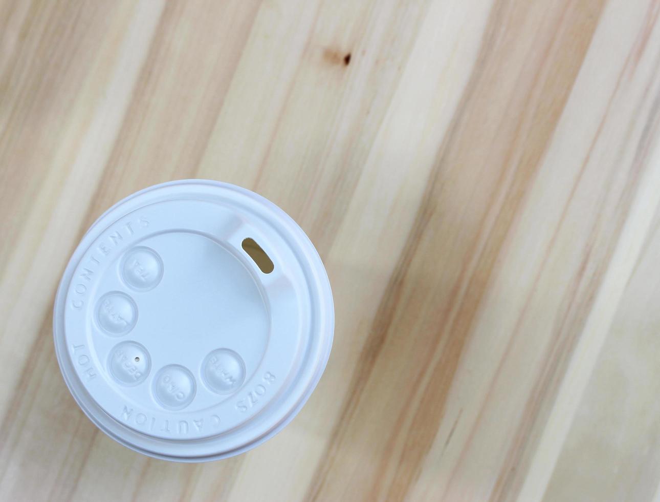 Top view of a to-go cup photo