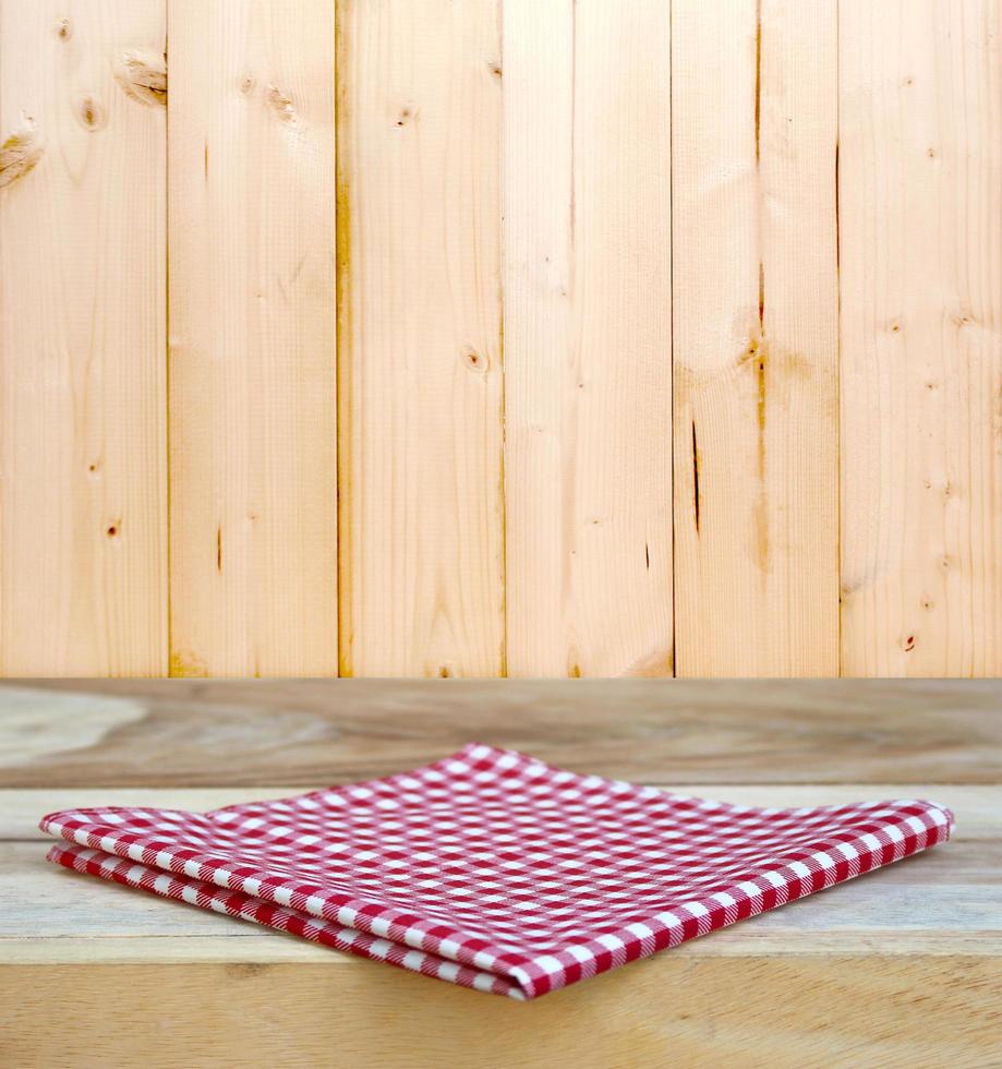 Napkin on a table photo