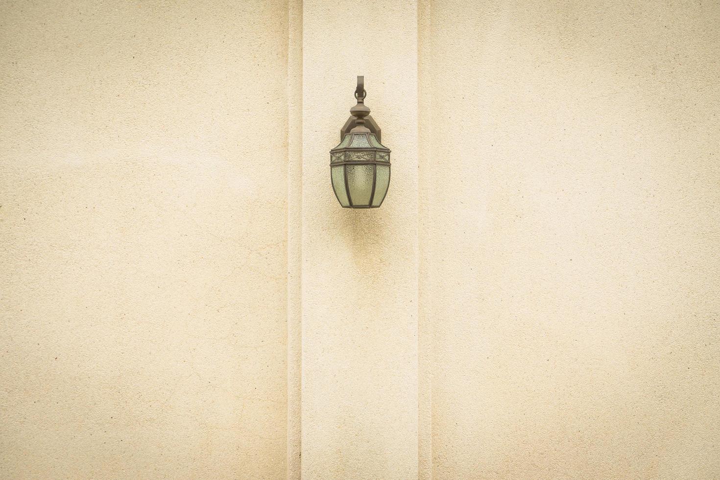 Lamp on the wall photo