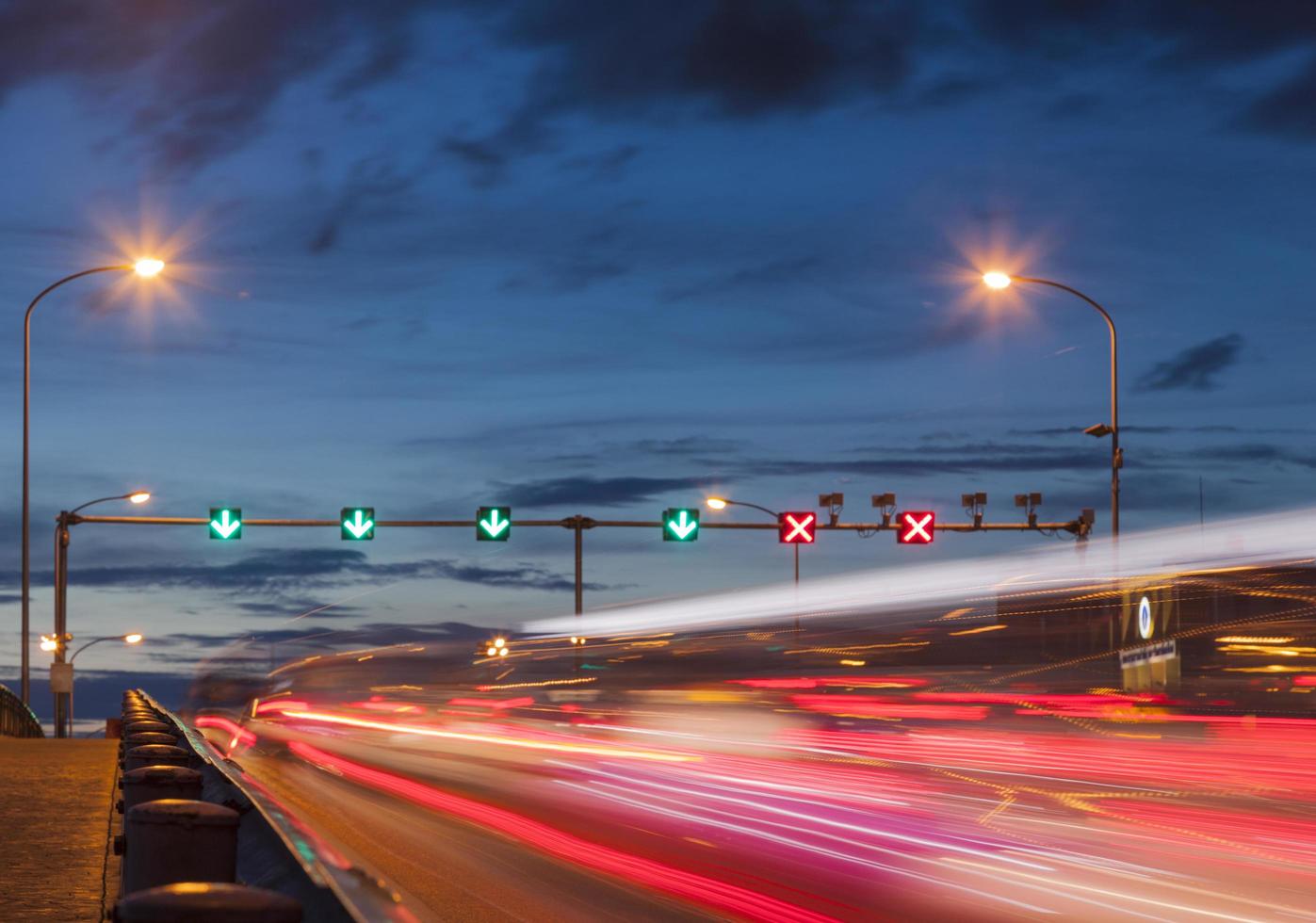Traffic lights on the street photo