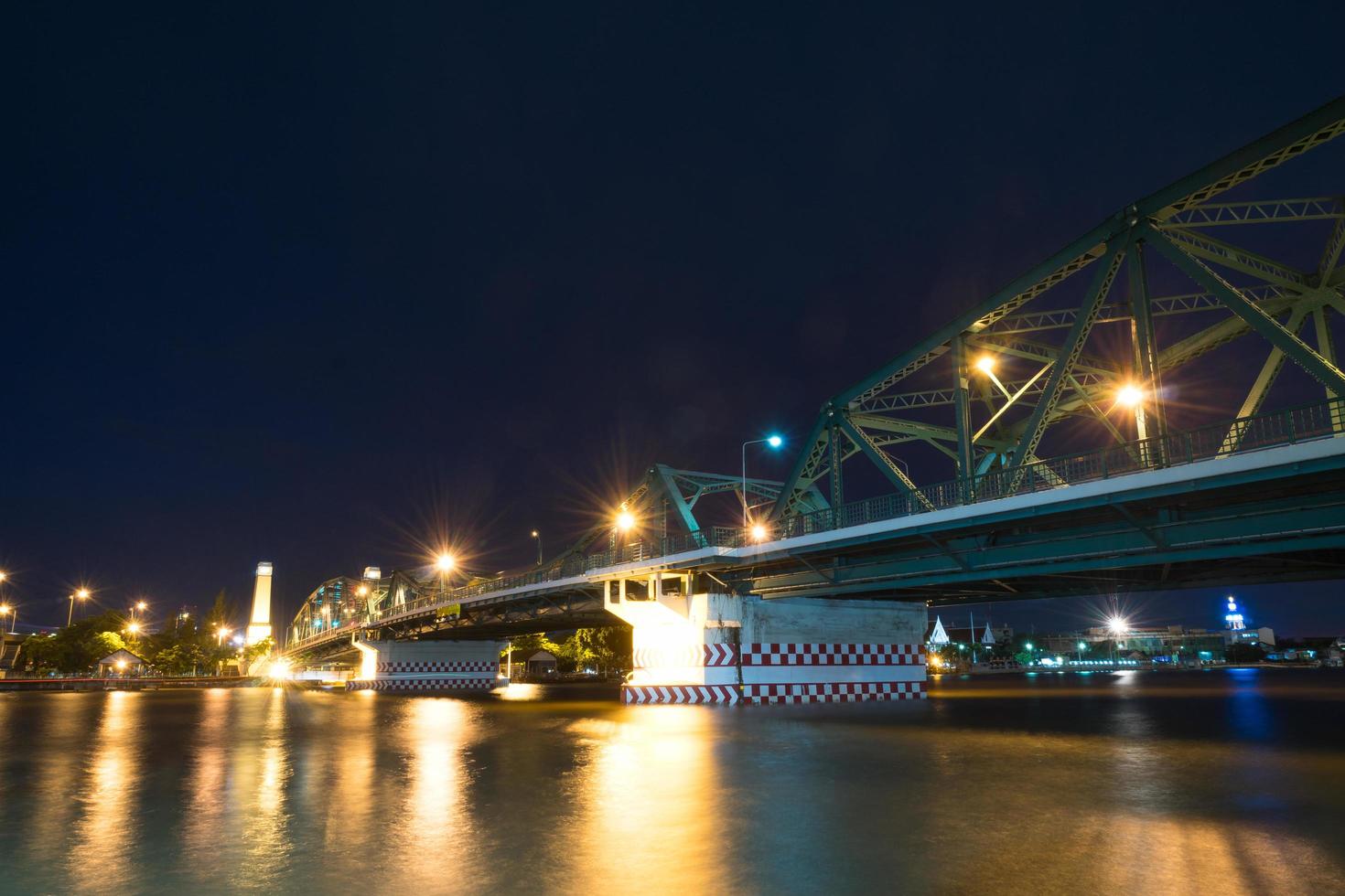 Bridge over the river in Bangkok photo