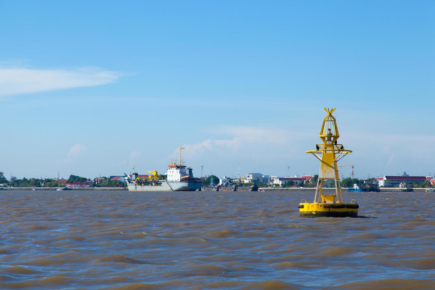 Buoy on the sea photo