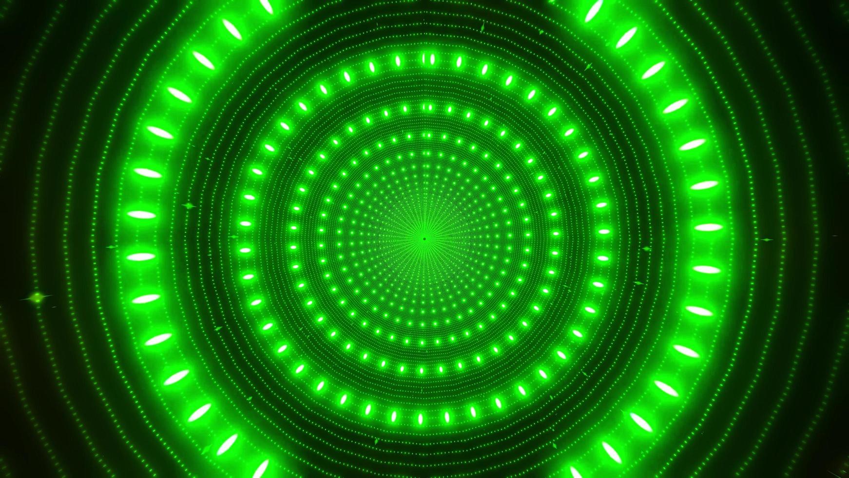 Concentric green circles 3d illustration kaleidoscope design for background or wallpaper photo