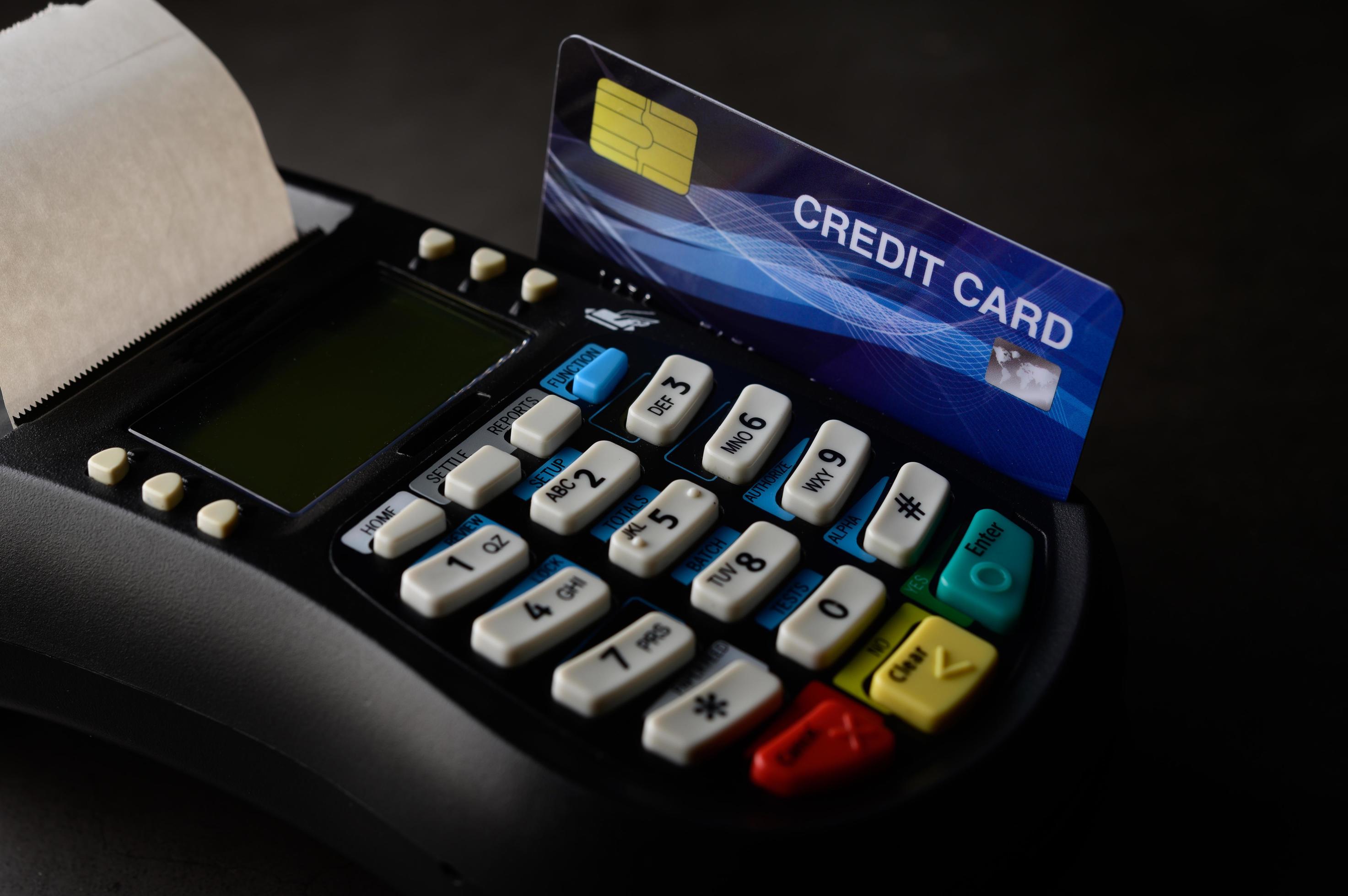Credit card machine 1996606 Stock Photo at Vecteezy